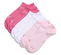 Puma Unisex Sneakersocken Plain – Pink/Weiß/Rosa – Gr. 35/38 – 3er-Pack