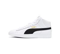 PUMA Unisex Smash V2 Mid L Sneaker, White Black Team Gold High Rise, 43 EU