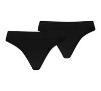String PUMA "PUMA WOMEN 3D KNIT SPORT STRINGS", Damen, Gr. L, schwarz, Microfaser, Obermaterial: 87% Polyamid, 13% Elasthan, körpernah, Unterhosen String, nahtlose Ränder für eine unsichtbare Passform