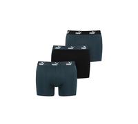 PUMA 3er Pack Elements Boxer Boxershorts Herren Unterwäsche sportliche Retro Pants, Farbe:Dark Night Combo, Bekleidungsgröße:L
