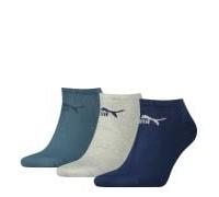 PUMA 3er Pack Sneaker Socken Damen|Herren blau 35