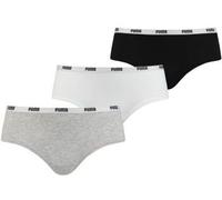 PUMA Hipster 3er Pack Damen Weiss Grau F015 weiss L