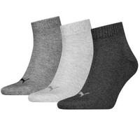 PUMA Herren Socken UNISEX QUARTER PLAIN 3P (701230337) 39-42 ANTHRACI/L MEL GREY/M MEL GREY