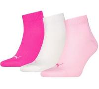 PUMA unisex Quarter Sportsocken Kurzsocken Socken 3 Paar, Farbe:Mehrfarbig, Menge:3 Paar (1x 3er Pack), Größe:35-38, Artikel:-422 pink lady