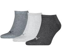 PUMA Unisex Plain Sneaker Sock, Anthraci/l Mel Grey/m Mel Grey-New, 35/38 (3er Pack)