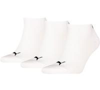 PUMA Unisex Plain Sneaker Sock, White-New, 35/38 (3er Pack)