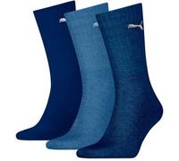 Puma 3P Unisex Light Crew Socks Marine/Blau Strl 35/39