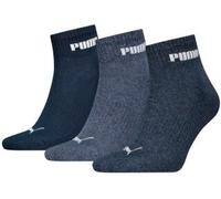 Puma 3P Unisex New Generation Cushioned Quarter Sock Blau Gr 39/42