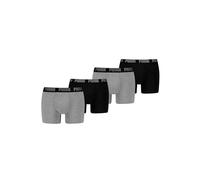PUMA 2 er Pack Boxer Boxershorts Men Herren Unterhose Pant Unterwäsche, Farbe:691 - Dark Grey Melange/Black, Bekleidungsgröße:XXL