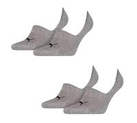 Puma Socken Footie 2er-Pack Unisex Middle Grey Melange Größe 39-42 (758)