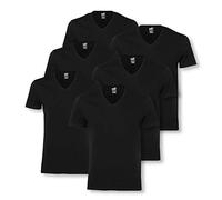 PUMA 6 er Pack Basic V Neck T-Shirt Men Herren Unterhemd V-Ausschnitt, Farbe:200 - Black, Bekleidungsgröße:XL