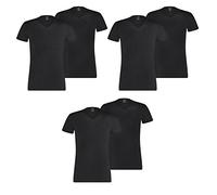 PUMA 6 er Pack Basic V Neck T-Shirt Men Herren Unterhemd V-Ausschnitt, Farbe:200 - Black, Bekleidungsgröße:M