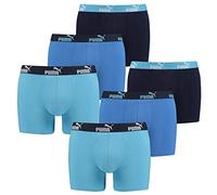 PUMA 6 er Pack Boxer Boxershorts Herren Unterwäsche sportliche Retro Pants, Farbe:101 - Blue Combo, Bekleidungsgröße:XL