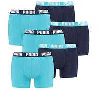 PUMA Herren Boxershorts Basic – 2er Pack, Aqua/Blue (796), Größe M