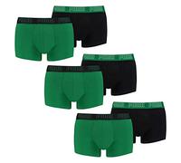 PUMA 6 er Pack Short Boxer Boxershorts Men Pant Unterwäsche kurz 100000884, Farbe:004 - Amazon Green, Bekleidungsgröße:S