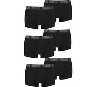 PUMA 6 er Pack Short Boxer/schwarz/Herren Unterhose Unterwäsche, Farbe:001 - Black, Bekleidungsgröße:XL