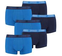 PUMA 6 er Pack Short Boxer/schwarz/Herren Unterhose Unterwäsche, Farbe:003 - True Blue, Bekleidungsgröße:L