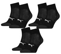 PUMA 6 Paar gepolsterte Quarter Socken Damen & Herren/Sportsocken