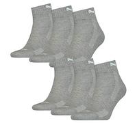 PUMA 6 Paar Quarter Socken mit Frottee-Sohle Gr. 35-46 Unisex 1/2 cush Füßlinge