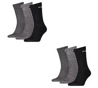 PUMA 6 Paar Sportsocken Tennis Socken Gr. 35-49 Unisex für sie und ihn, Farbe:207 anthracite/grey, Socken & Strümpfe:35-38