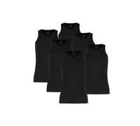 PUMA Herren Tank Top Basic Unterhemd Rundhals Single Jersey Schwarz XL 6er Pack