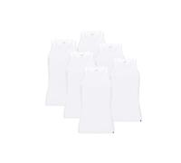 PUMA Herren Tank Top im Pack - Basic, Vorteilspack, Unterhemd, Rundhals, Single Jersey, einfarbig Weiß L 4er Pack (2x2P)