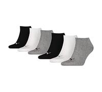 PUMA 6er Pack Sneaker Socken Knöchellange Füßlinge Schwarz/Weiss/Grau 47-49