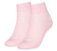 Kurzsocken PUMA "PUMA WOMEN QUARTER 2P", Damen, Gr. 35-38, pink melange, Obermaterial: 65% Baumwolle, 22% Polyester, 10% Polyamid, 3% Elasthan, Socken, atmungsaktives Mesh zur Belüftung, um kühl und t