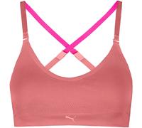 Sport-Bustier PUMA "PUMA WOMEN 3D KNIT SPORT TRIANGLE TOP 1P", Damen, Gr. XL, N-Gr, dusty pink, Single Jersey, Obermaterial: 89% Polyamid, 11% Elasthan, BHs, wendbare und verstellbare Träger für einen