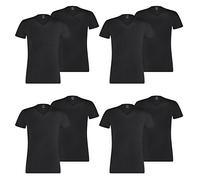 PUMA 8 er Pack Basic V Neck T-Shirt Men Herren Unterhemd V-Ausschnitt, Farbe:200 - Black, Bekleidungsgröße:XL