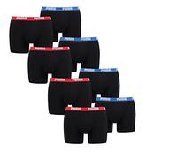 PUMA 8 er Pack Boxer Boxershorts Men Herren Unterhose Pant Unterwäsche, Farbe:Red/Blue, Bekleidungsgröße:XXL