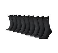 Socken PUMA "PUMA CREW SOCK 9P ECOM", Damen, Gr. 39-42, schwarz, Baumwollmischung, Elasthan, Polyamid, Polyester, bedruckt, elastisch, Socken Socken, Tennissocken, atmungsaktiv, feuchtigkeitsreguliere
