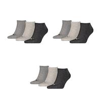 Puma Sneaker Plain 3er Pack, Socken anthracite / l mel grey / m mel anthracite / l mel grey / m mel 35-38