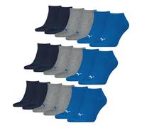 Puma 3P Sneaker Socks Schwarz/Blau Gr 43/46