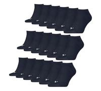 PUMA 9 Paar Unisex Herren Damen Sportsocken Kurzsocken Sneaker Socken, Farbe:Navy, Größe:35-38, Artikel:-321 navy