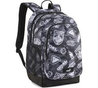 PUMA Erwachsene Academy 29 l Rucksack mit Allover-Print OneSize, Black Football AOP
