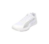 Hallenschuh PUMA "ACCELERATE PRO 4", Damen, Gr. 43, weiß (puma weiß, puma silber), Synthetik, Schuhe Hallenschuh, mit ProFoam-Dämpfung, federleicht (83895857-43) puma weiß, puma silber