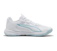 PUMA Accelerate PRO 4 W+ Game ON Hallenschuh für Damen, White-Baltic Sea Blue-Fresh Water, 39 EU, Puma Weißes Ostseeblaues Süßwasser, 39 EU