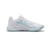 PUMA Accelerate PRO 4 W+ Game ON Hallenschuh für Damen, White-Baltic Sea Blue-Fresh Water, 40 EU, Puma Weißes Ostseeblaues Süßwasser, 40.5 EU