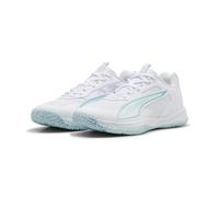 Puma ACCELERATE PRO 4 W+ Game On - Handballschuhe für Damen - White-Baltic Sea Blue-Fresh Water (02) - UK 8 (EU 42)