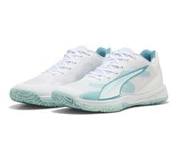 puma - Accelerate Turbo 4 Game On Handballschuhe Damen - White-Baltic Sea Blue-Fresh Water (02) - UK 8 (EU 42)
