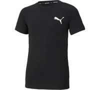 PUMA Jungen Active Small Logo Tee B T-Shirt, Schwarz, 128 EU