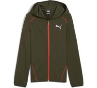 Puma Active Sports Full-Zip TR Jungen Kapuzensweater, grün 128