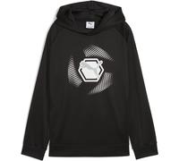 Puma Active Sports Graphic Poly Jungen Kapuzensweater, schwarz 128