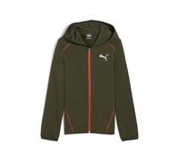 PUMA Active Sports Hoodie Full-Zip TR B, Jungen Schweiß, Dark Olive, 681808