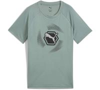 PUMA Jungen Active Sports Graphic Poly Tee B T-Shirts, Green Moon,