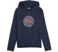 Puma Active Sports Poly Jungen Kapuzensweater, blau 164