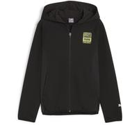 PUMA Unisex Active Sports Kapuzenpullover Tr B mit durchgehendem Reißverschluss Schweiß, Schwarz, 152