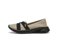 Ballerina PUMA "Adelina 2 Topcat Sneakers Damen", Damen, Gr. 38, toasted almond schwarz beige, Obermaterial: Textil; Futter: Textil; Innensohle: Textil; Laufsohle: Synthetik, Schuhe Ballerina (5053882