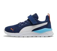 PUMA Anzarun Lite AC PS Kinder Sneaker mit Klettverschluss 48 - blue jewel/puma white/vermillion 31